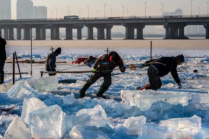 哈爾濱冬季(jì)采冰 采冰工具